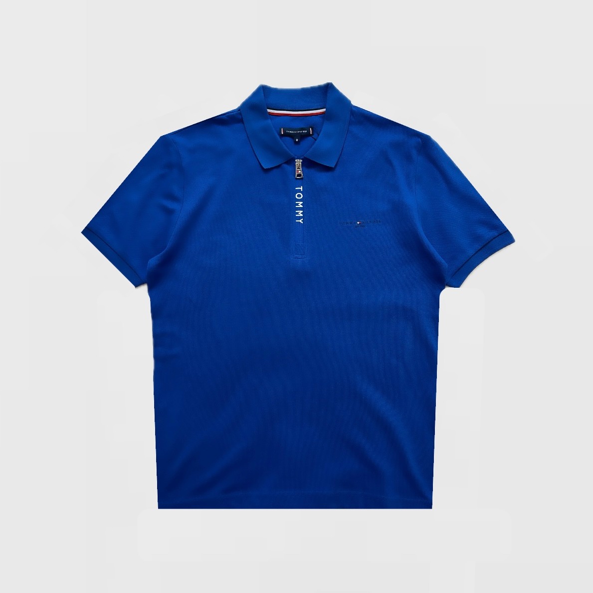 Adaptive Flag Cuff Polo T-Shirt - Mavi