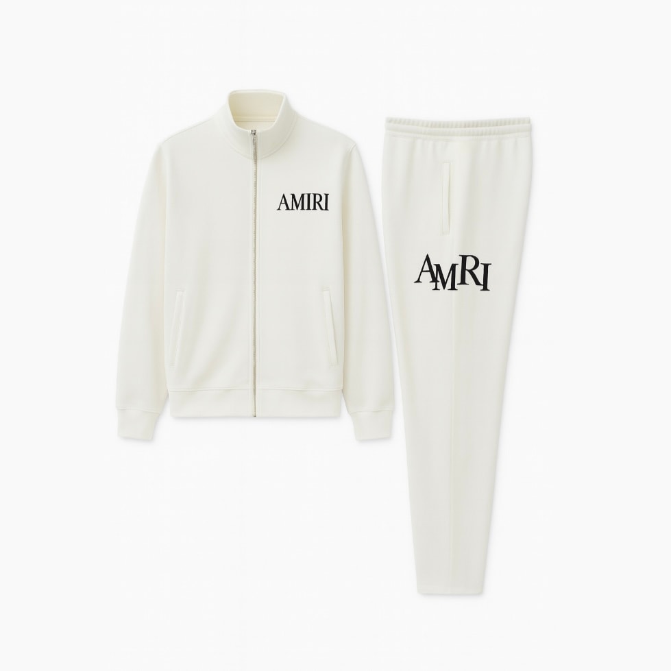 Amiri Standart Fit Eşofman Takımı - Beyaz