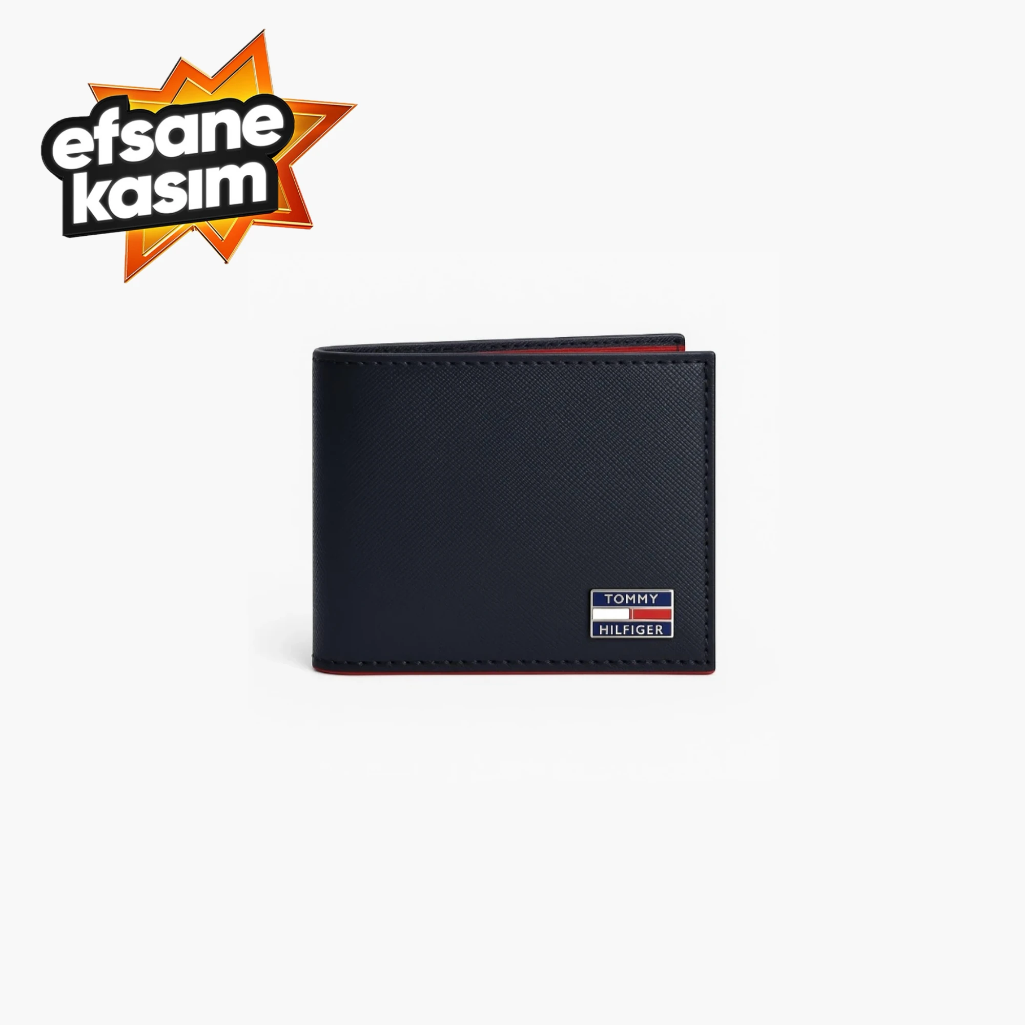 TH Flag Logo Deri Cüzdan