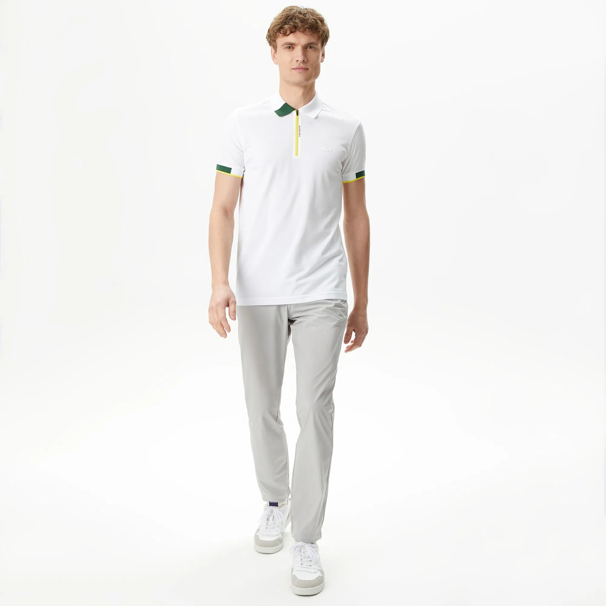 Fermuarlı Polo Yaka T-Shirt