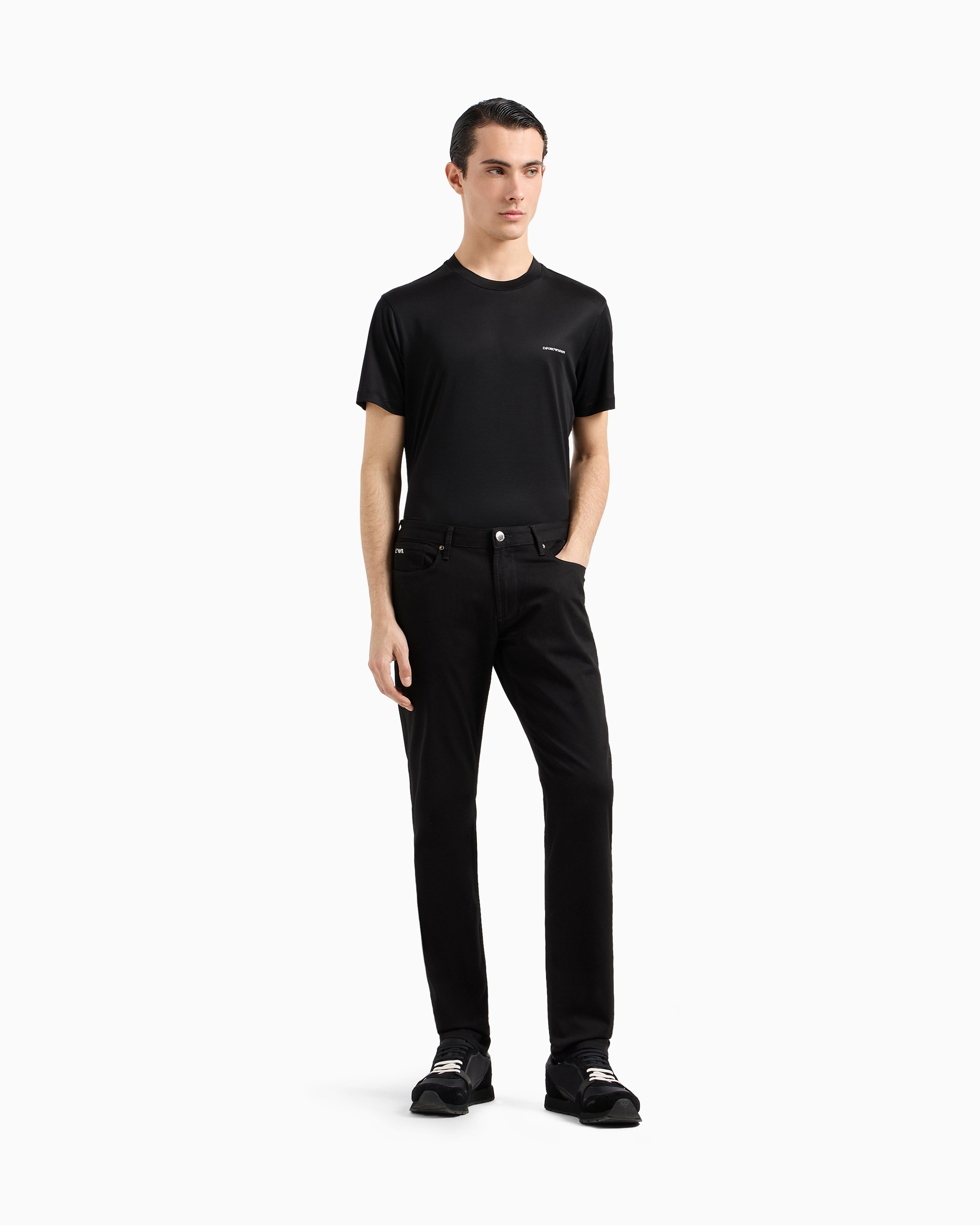EA Micro Logo Crew Neck T-Shirt