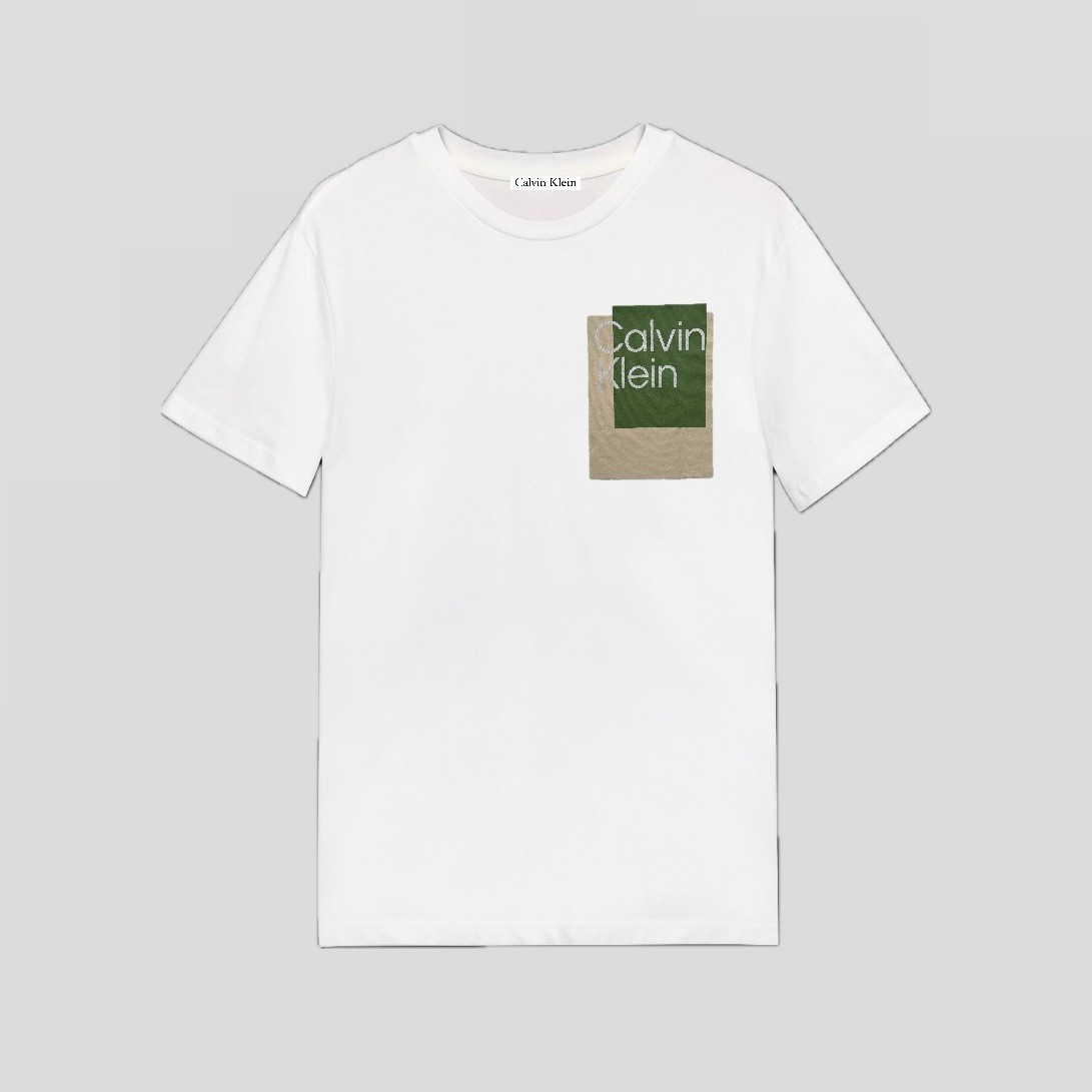 Overlay Box Logo T-Shirt - Beyaz