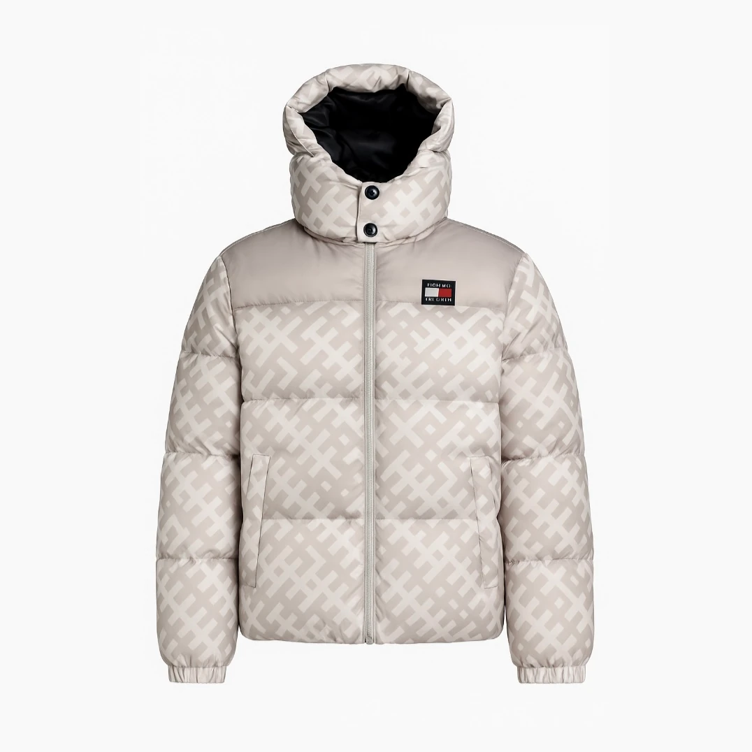 Tjm Alaska Down Desenli Puffer Mont