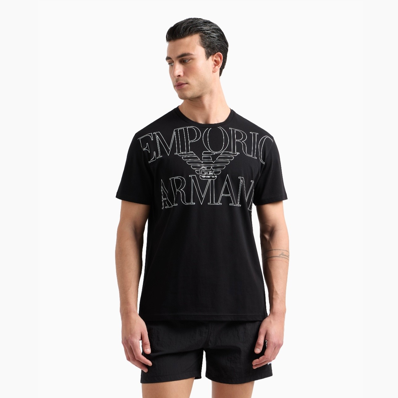 Organic Jersey Bold Logo Print T-Shirt