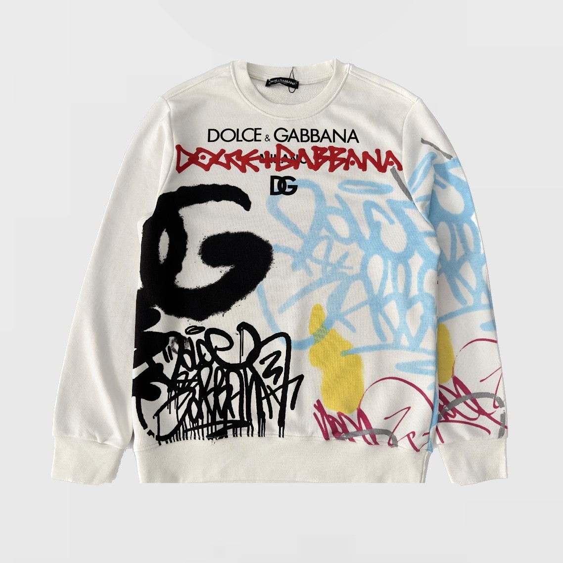 Graffiti Cotton Sweat - Beyaz/Colorful