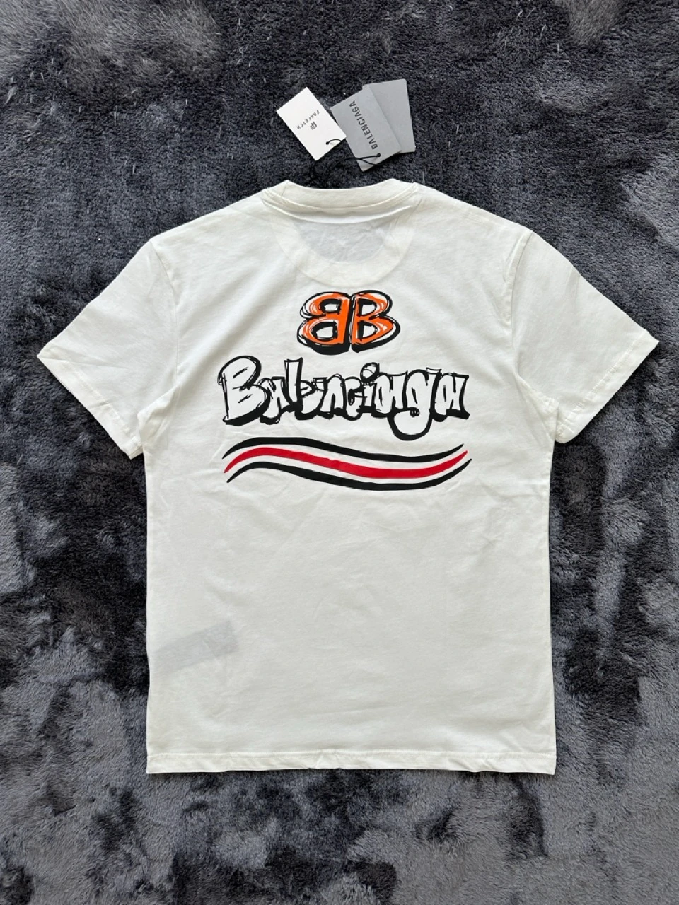 BALENCIAGA 22SS BB刺繍ロゴTシャツ BB Balenciaga Logo Detaylı T-Shirt