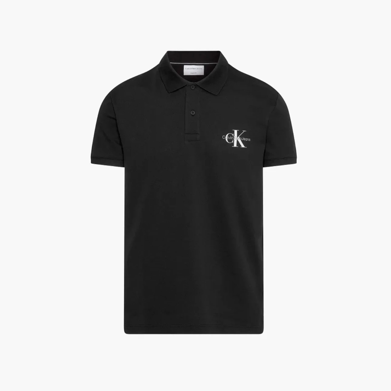 cK Jeans Nakışlı Logolu Polo T-Shirt - Siyah