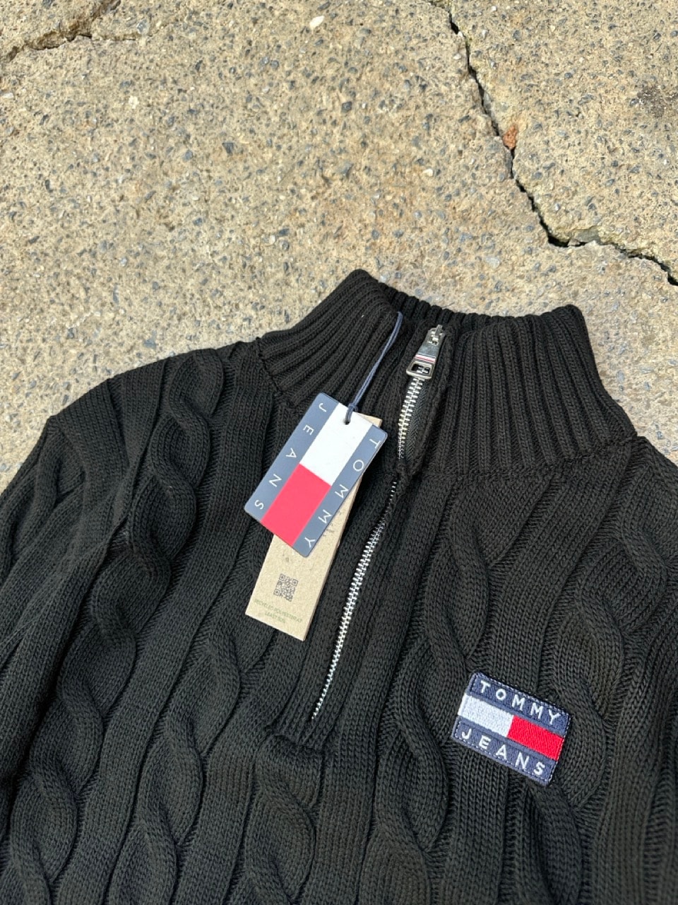 Classic Cable Half Zip Triko