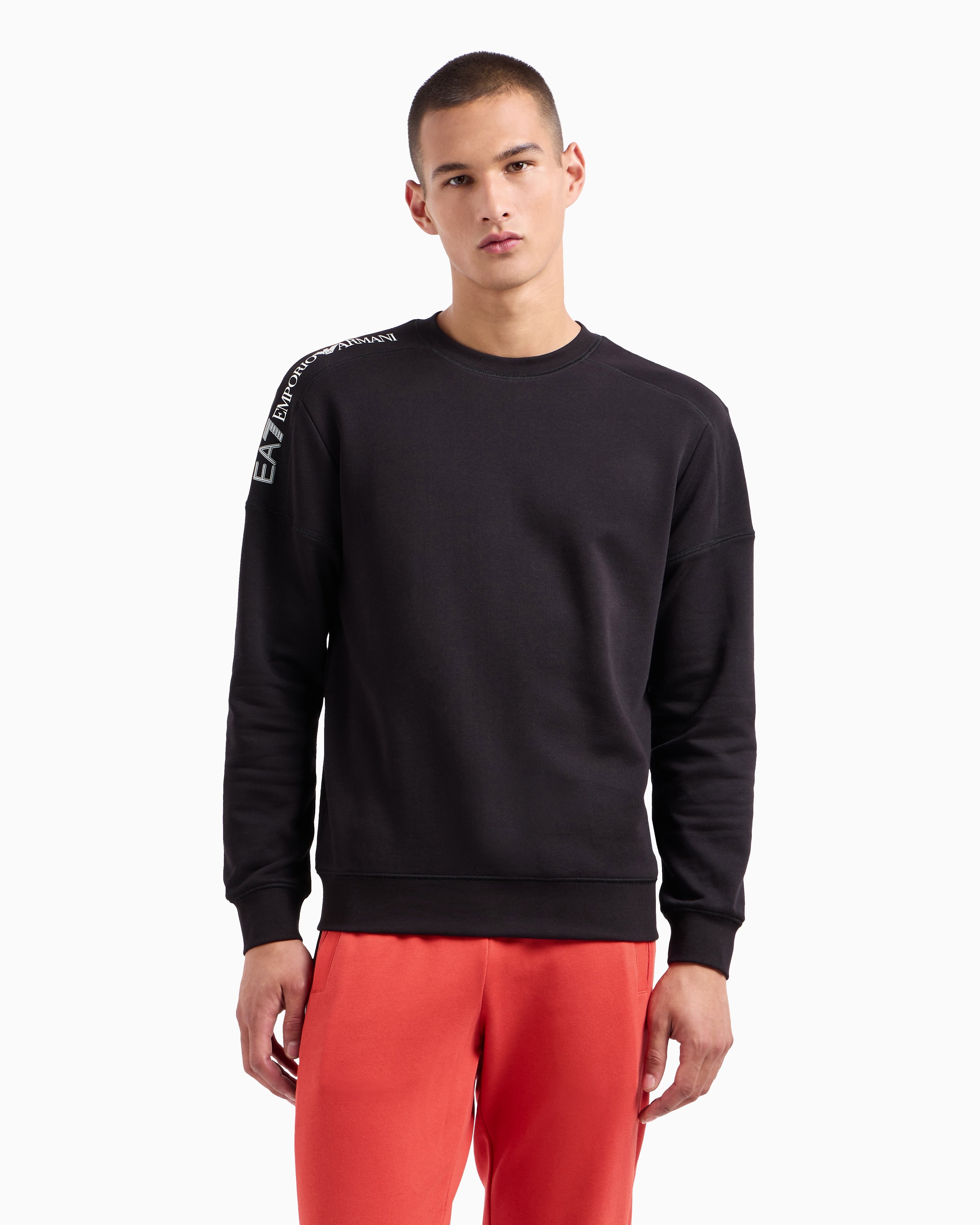 Logo Series Cotton Crew-Neck Sweatshirt