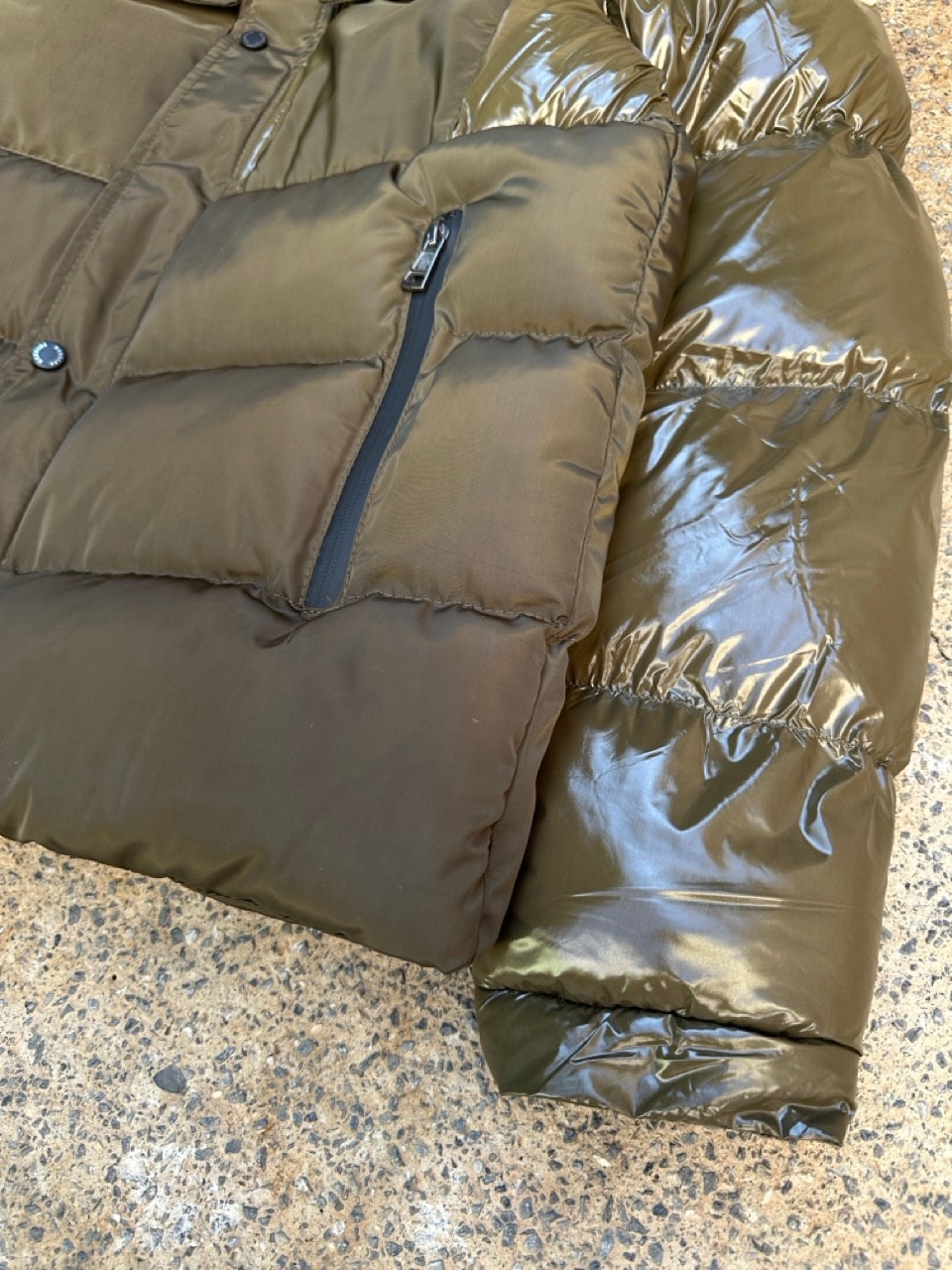 Haki Çift Parçalı Mont