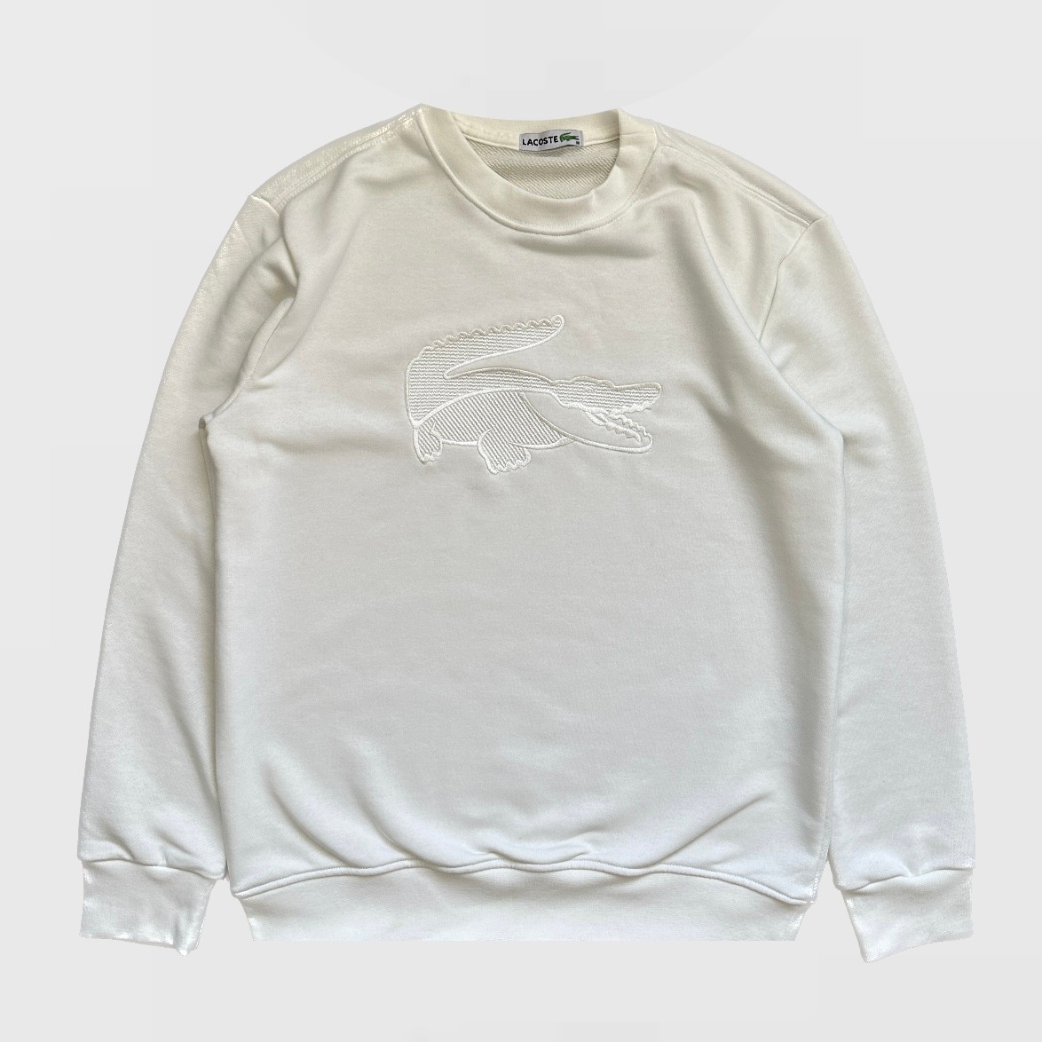 Timsah Logo Cotton Sweat - Beyaz