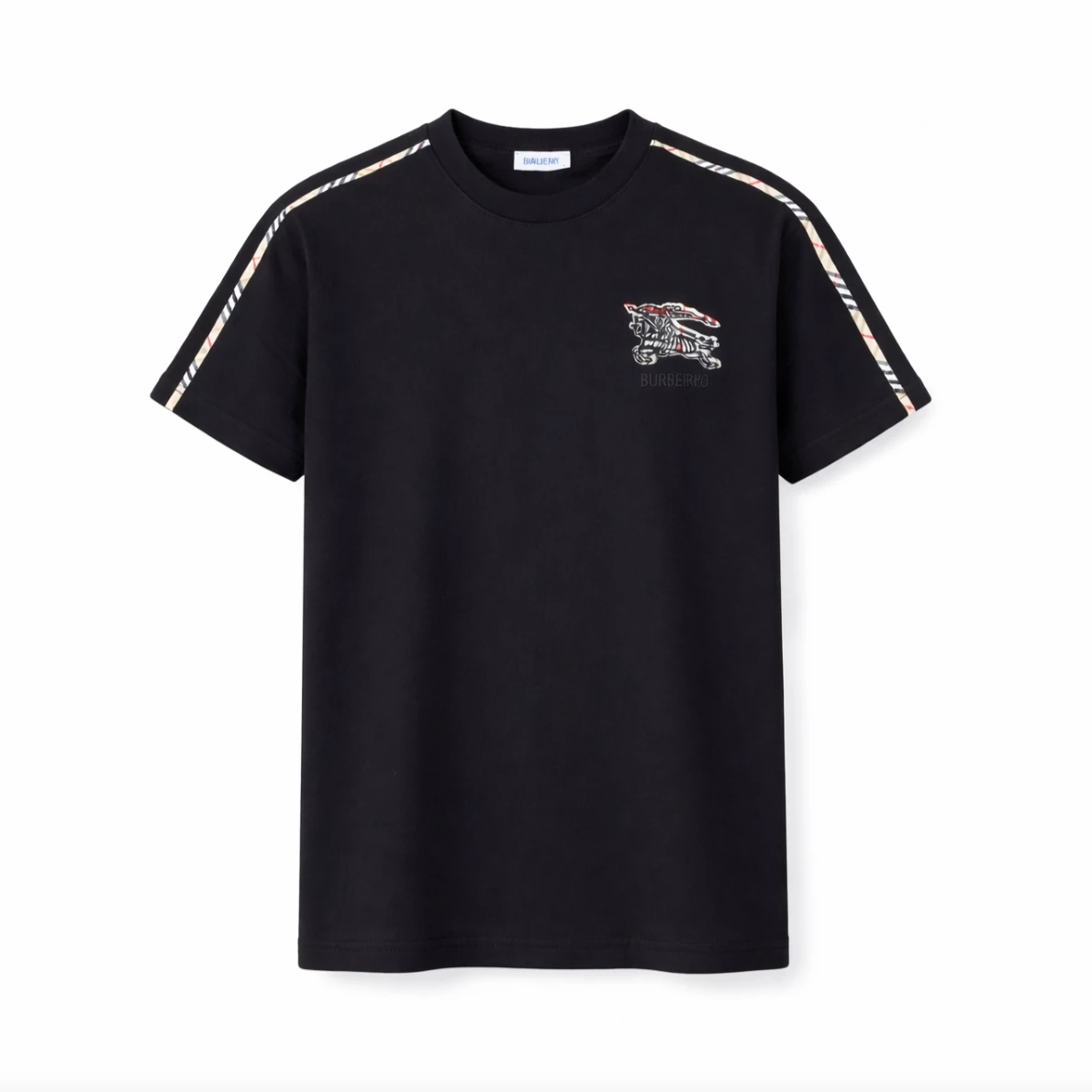 Burberry Check-trim Jersey T-Shirt