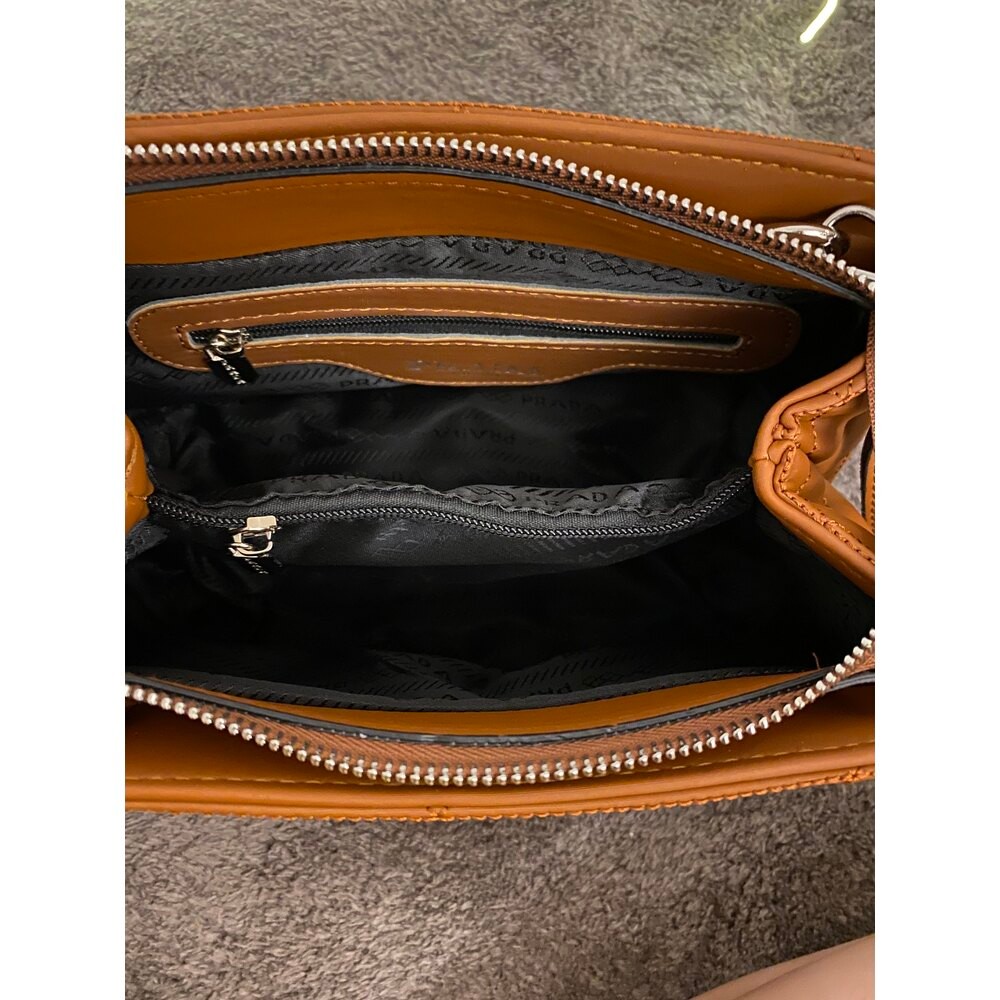 Re-Nylon Padded Tote Kahverengi Kadın Çanta