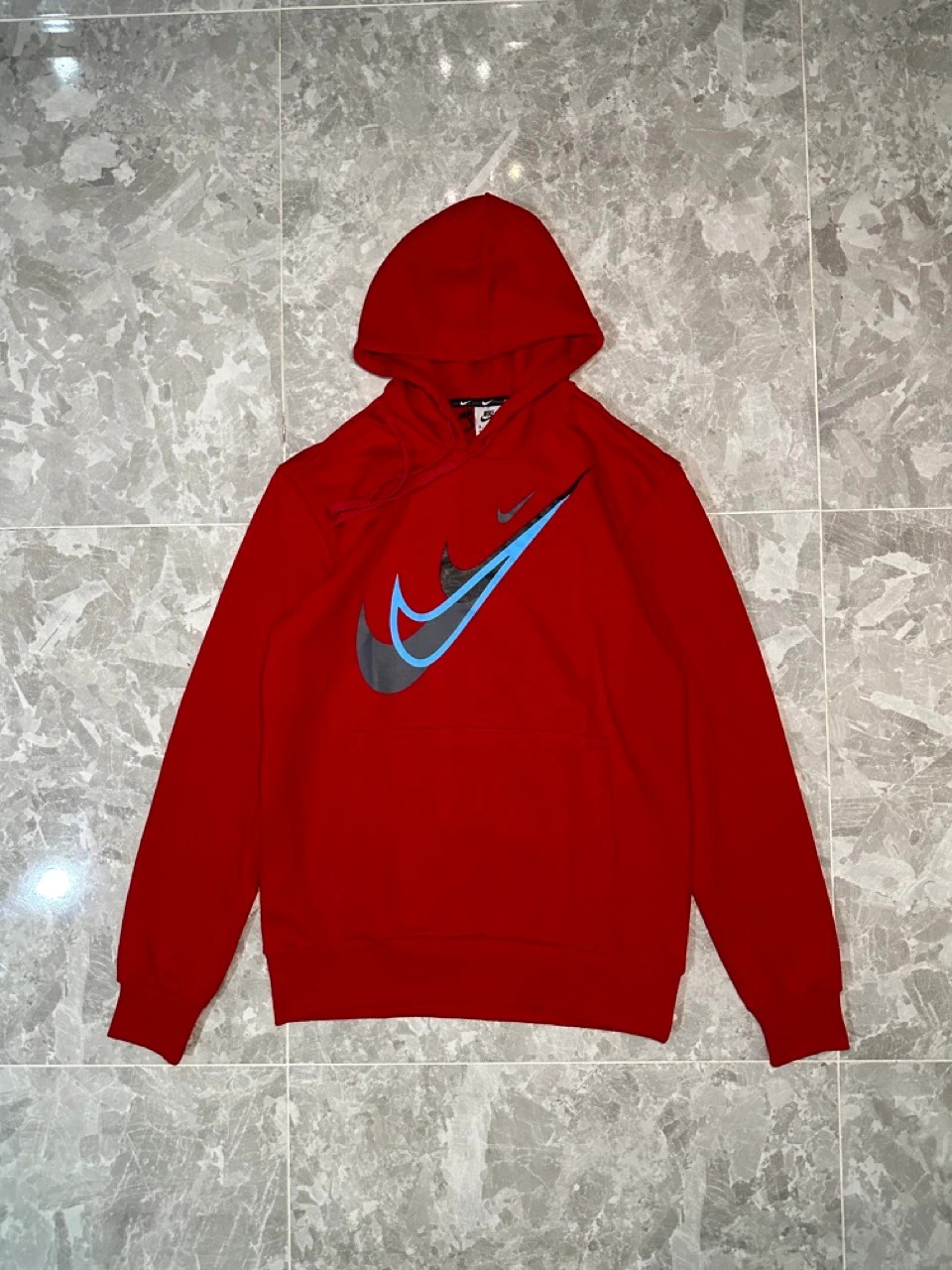 Triple Swoosh Graphic Kapüşonlu Hoodie