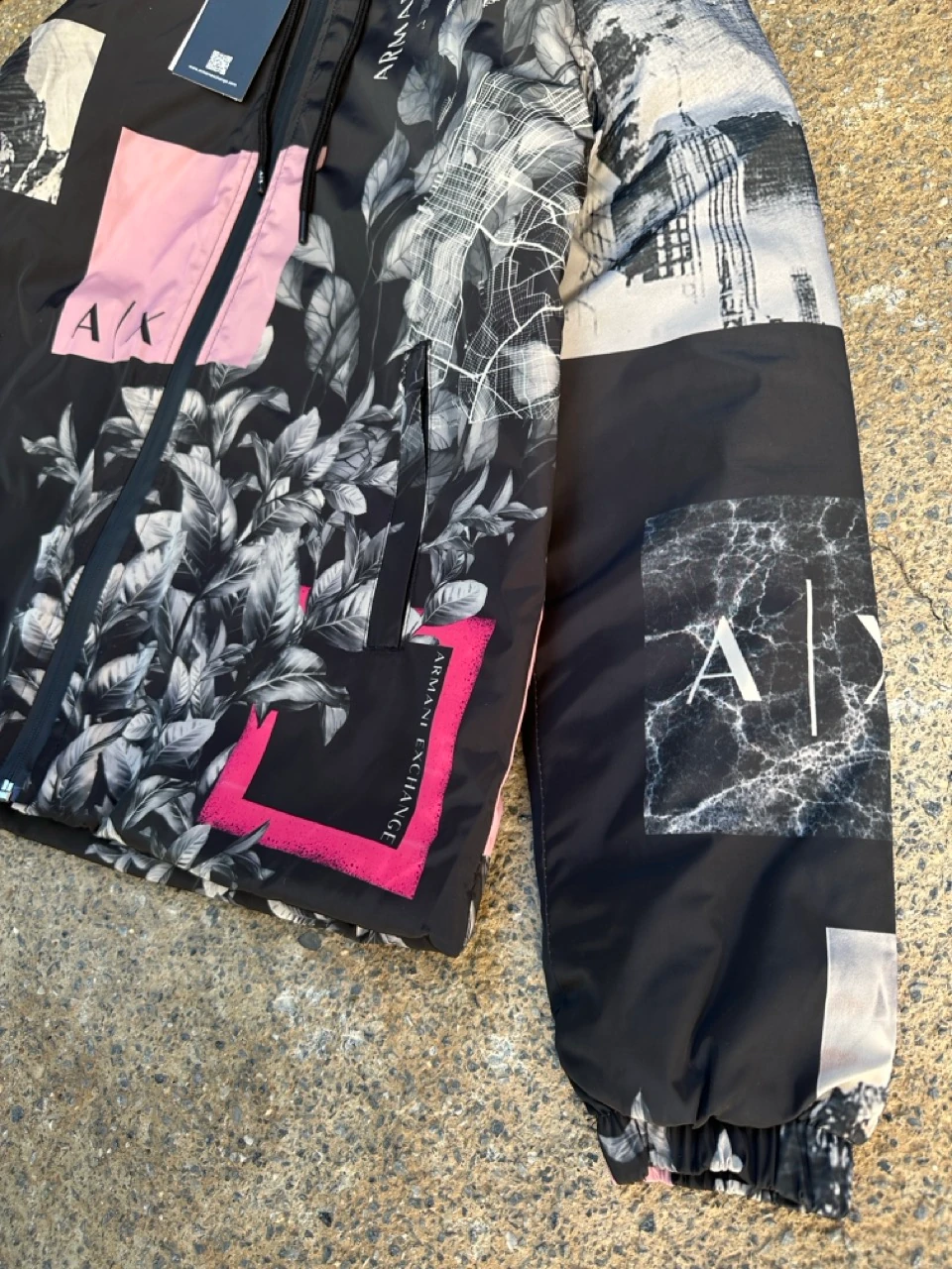 Exchange Desenli Erkek Mont