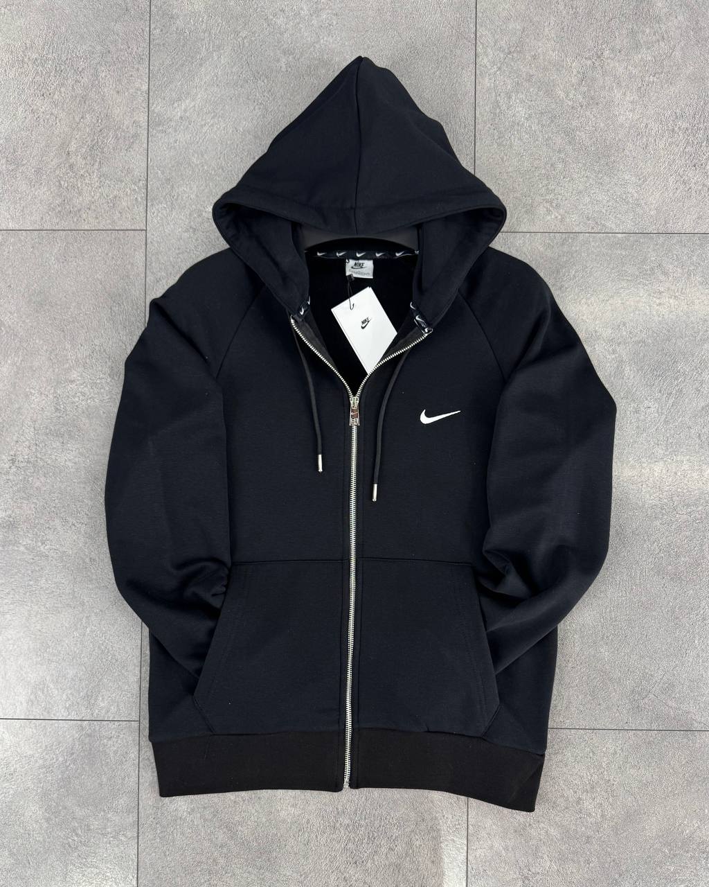 Solo Swoosh Fermuarlı Kapüşonlu Ceket