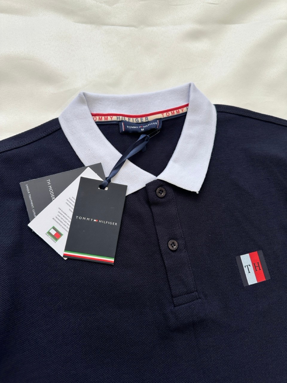 TH Big Flag Logo Polo Yaka T-Shirt