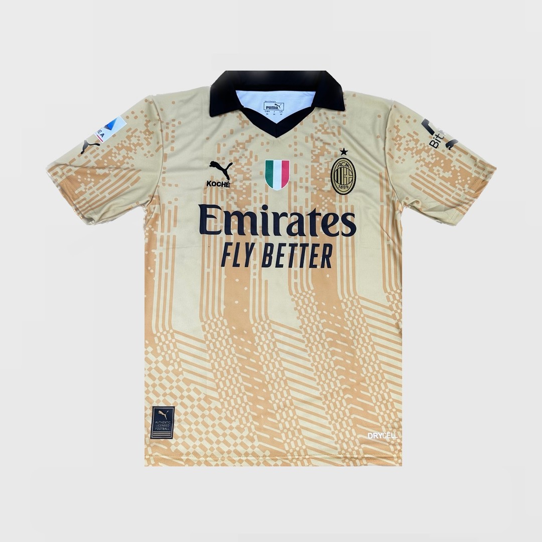 Puma Ac Milan Deplasman Gold Siyah Forma