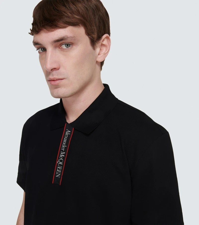 Tape Button Polo Yaka T-Shirt