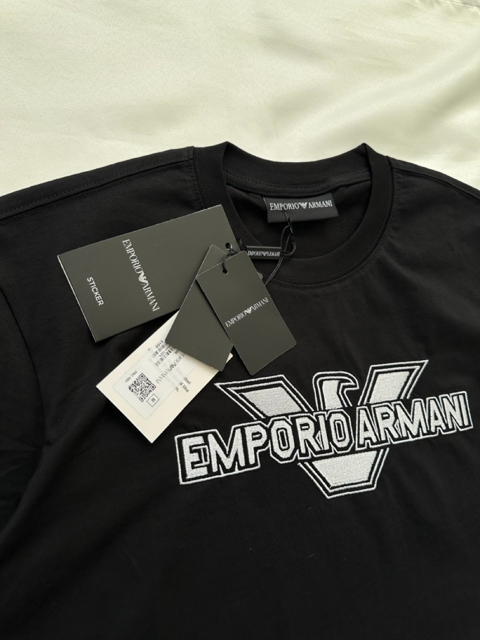 EA Black Edition Cotton Black T-Shirt