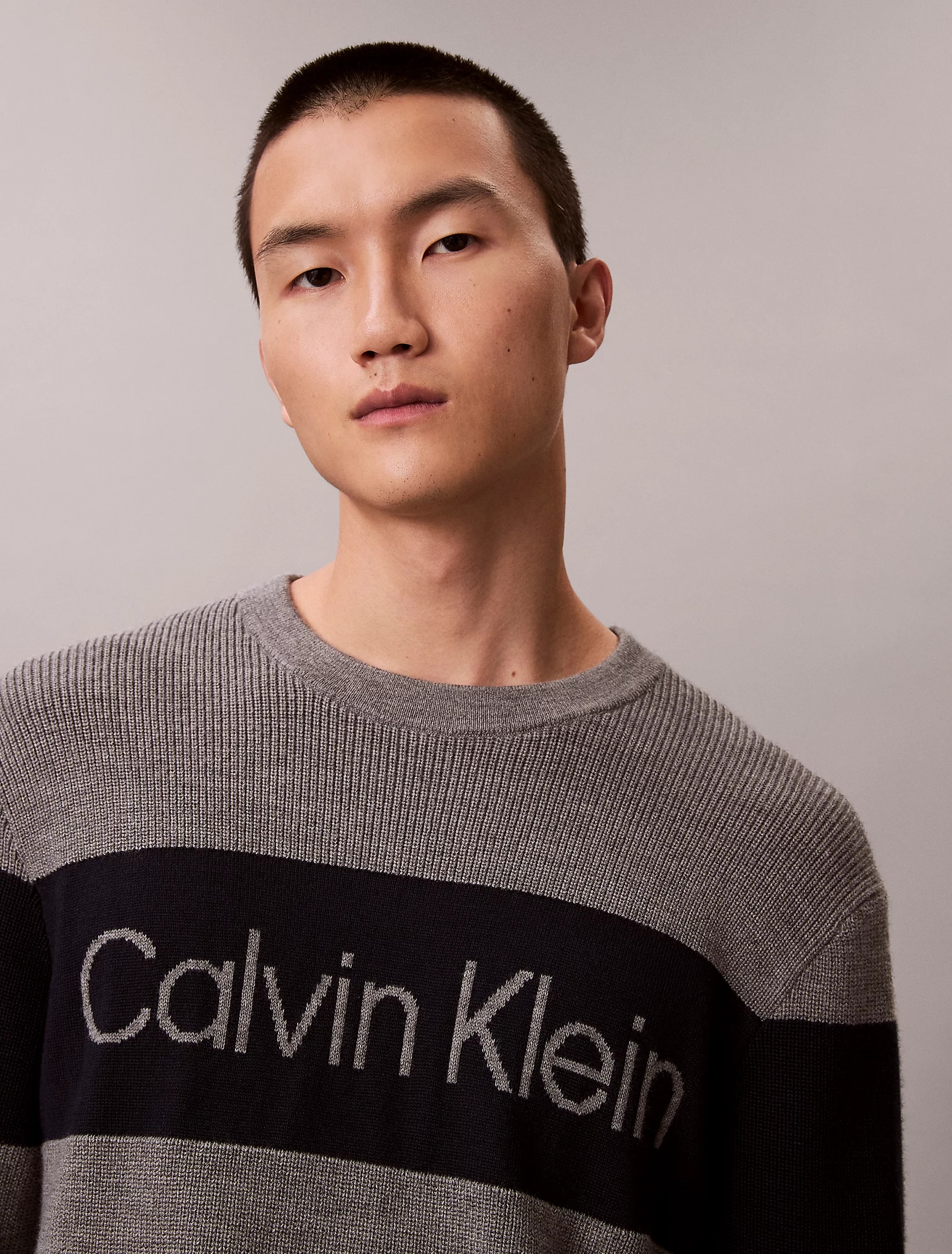 CK Bold Stripe Crewneck Kazak