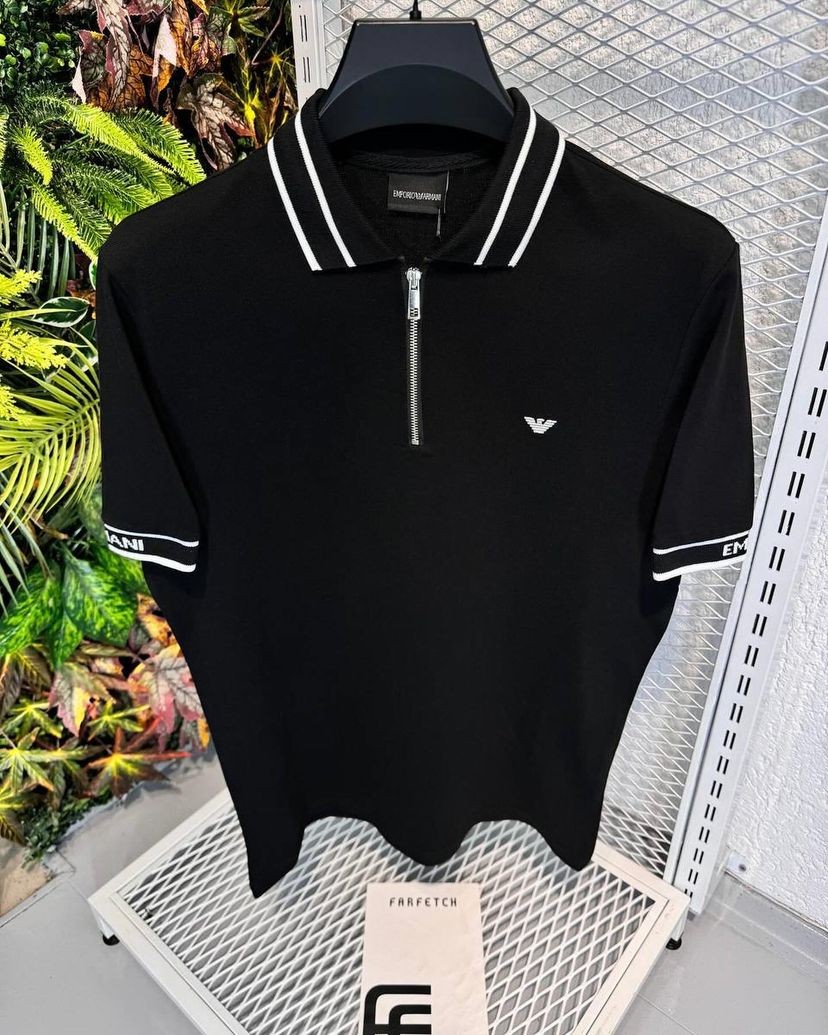 EA Fermuar Kapamalı Polo Yaka T-Shirt