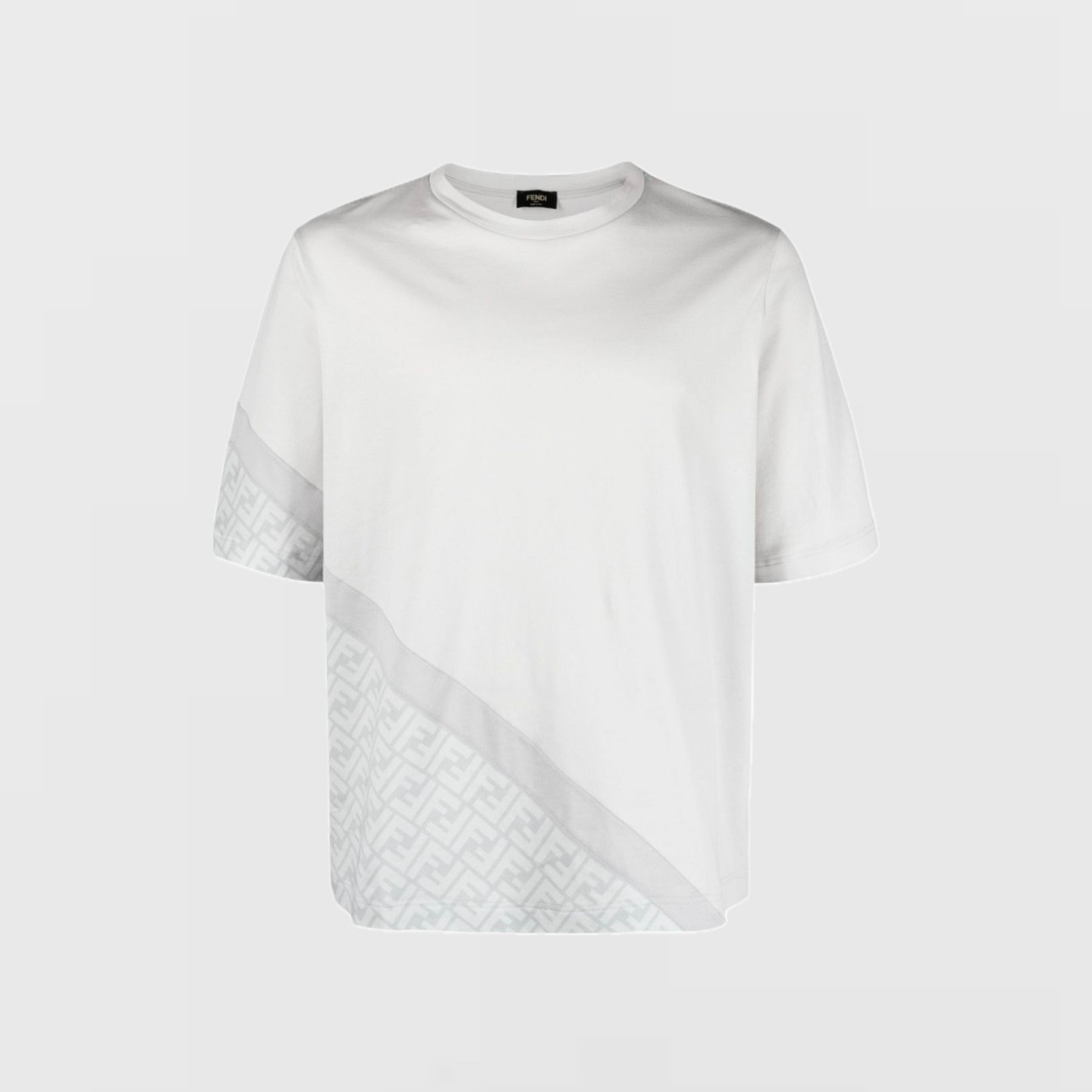 Jersey Half Monogram T-Shirt - Beyaz