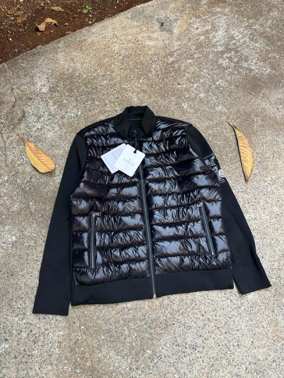 Padded Zip-Up Cardigan Ceket