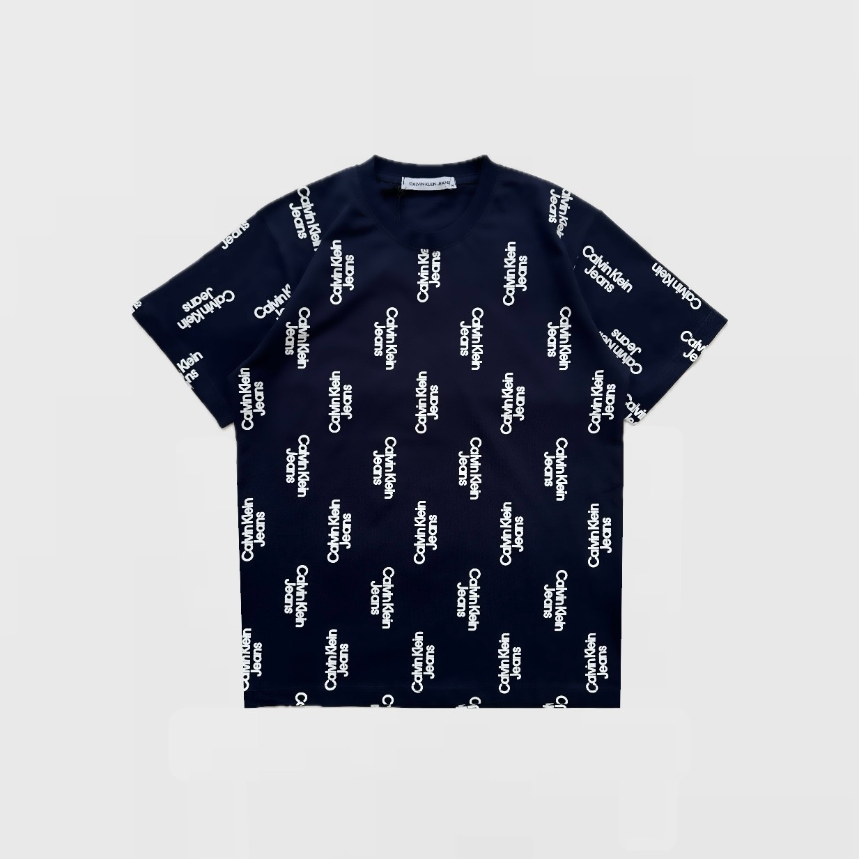 Stacked Logo Aop T-Shirt - Lacivert