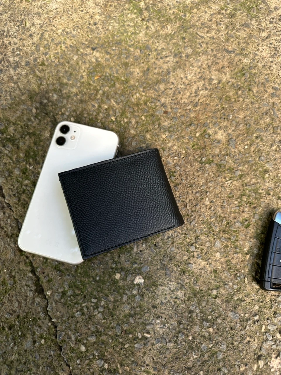 Silver Logo Siyah Deri Cüzdan