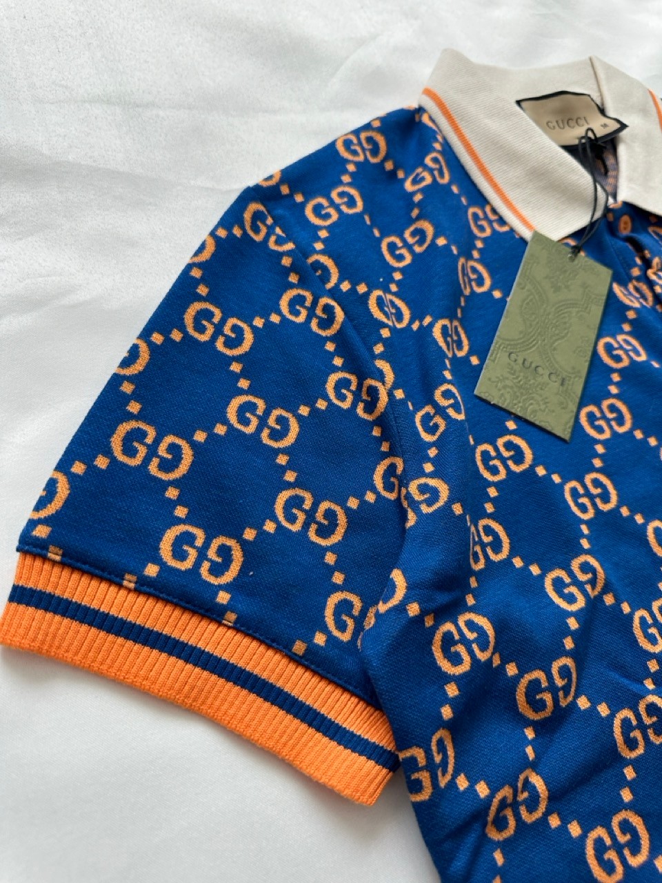 GG Printed Monogram Polo Yaka Triko T-Shirt