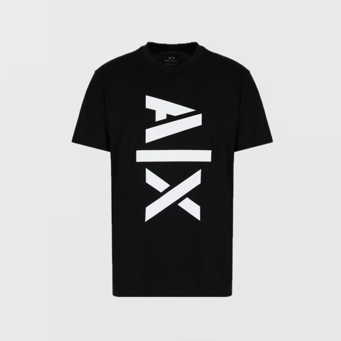 Big Vertical AX Logo Cotton T-Shirt