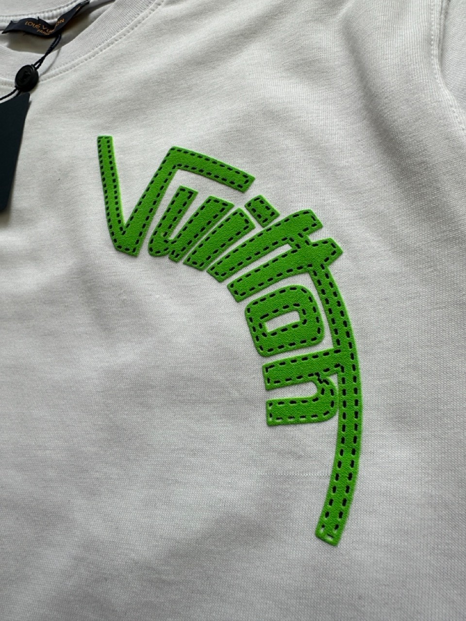 Green Snake Logo Cotton T-Shirt