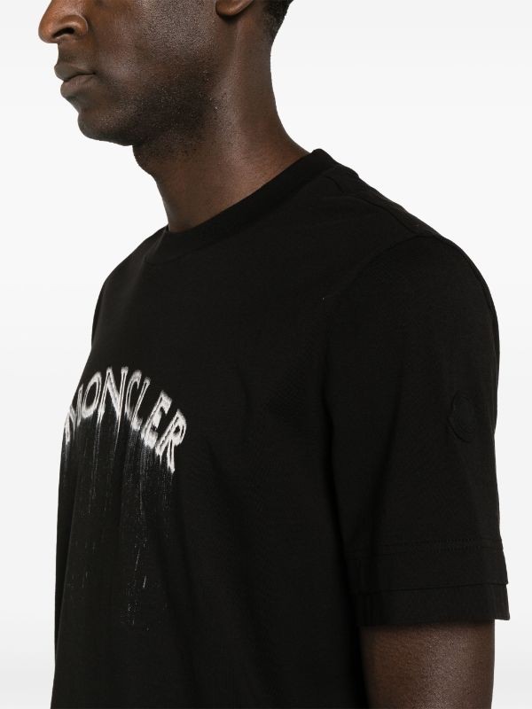 Drip Logo Cotton T-Shirt