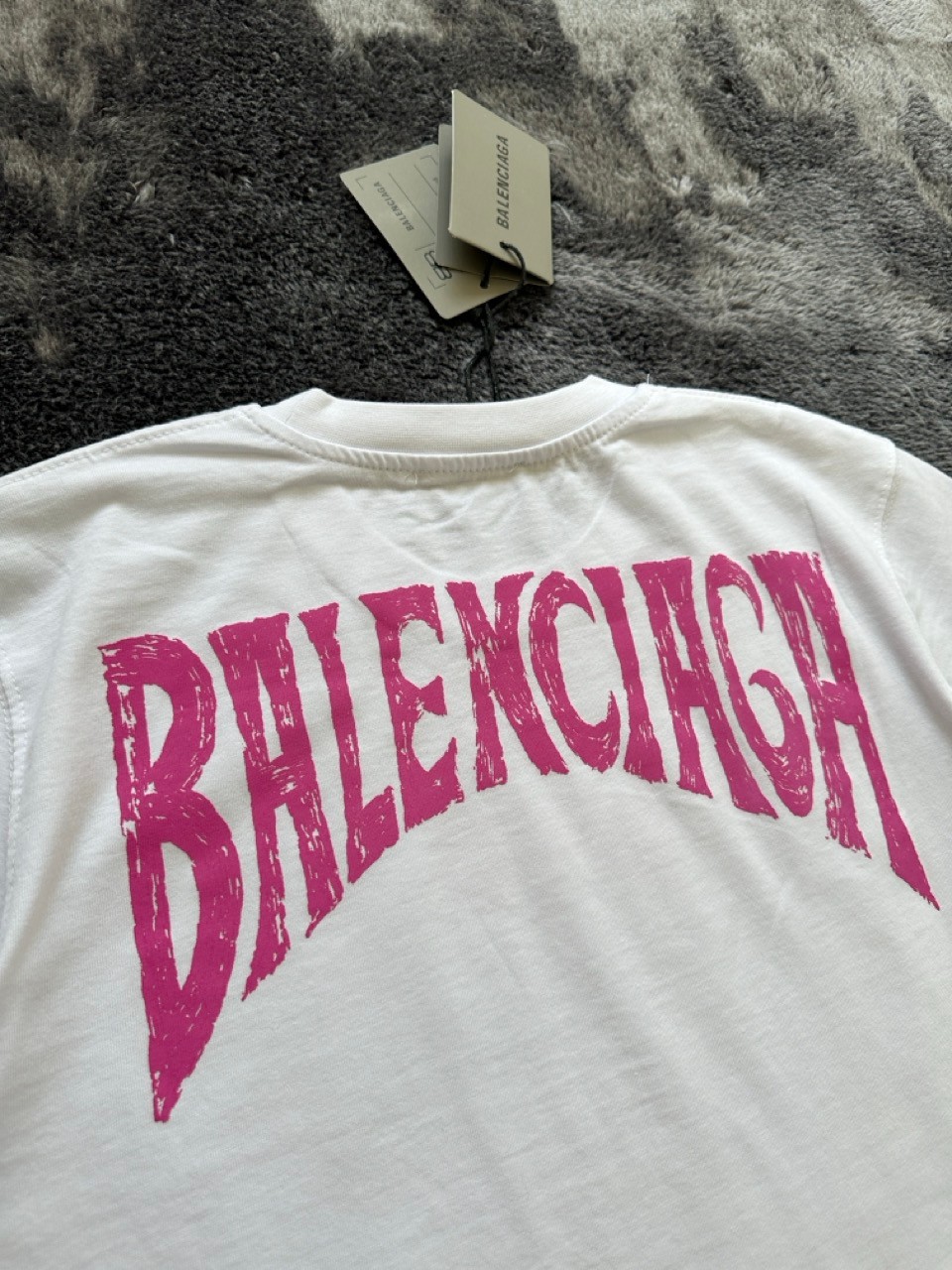 Pink Logo Cotton T-Shirt