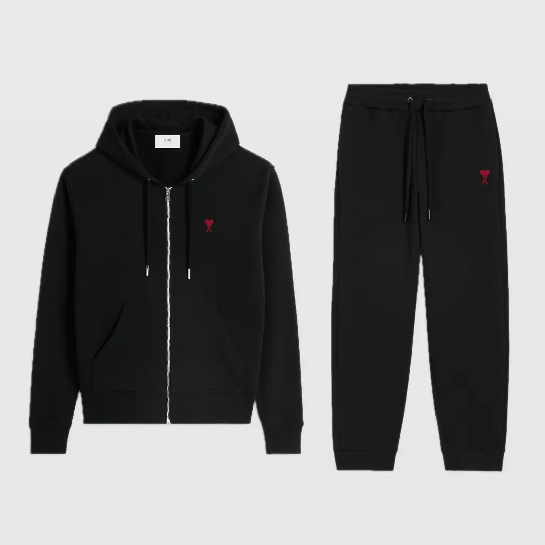 Ami Paris Double Face Silver Logo Eşofman Takımı