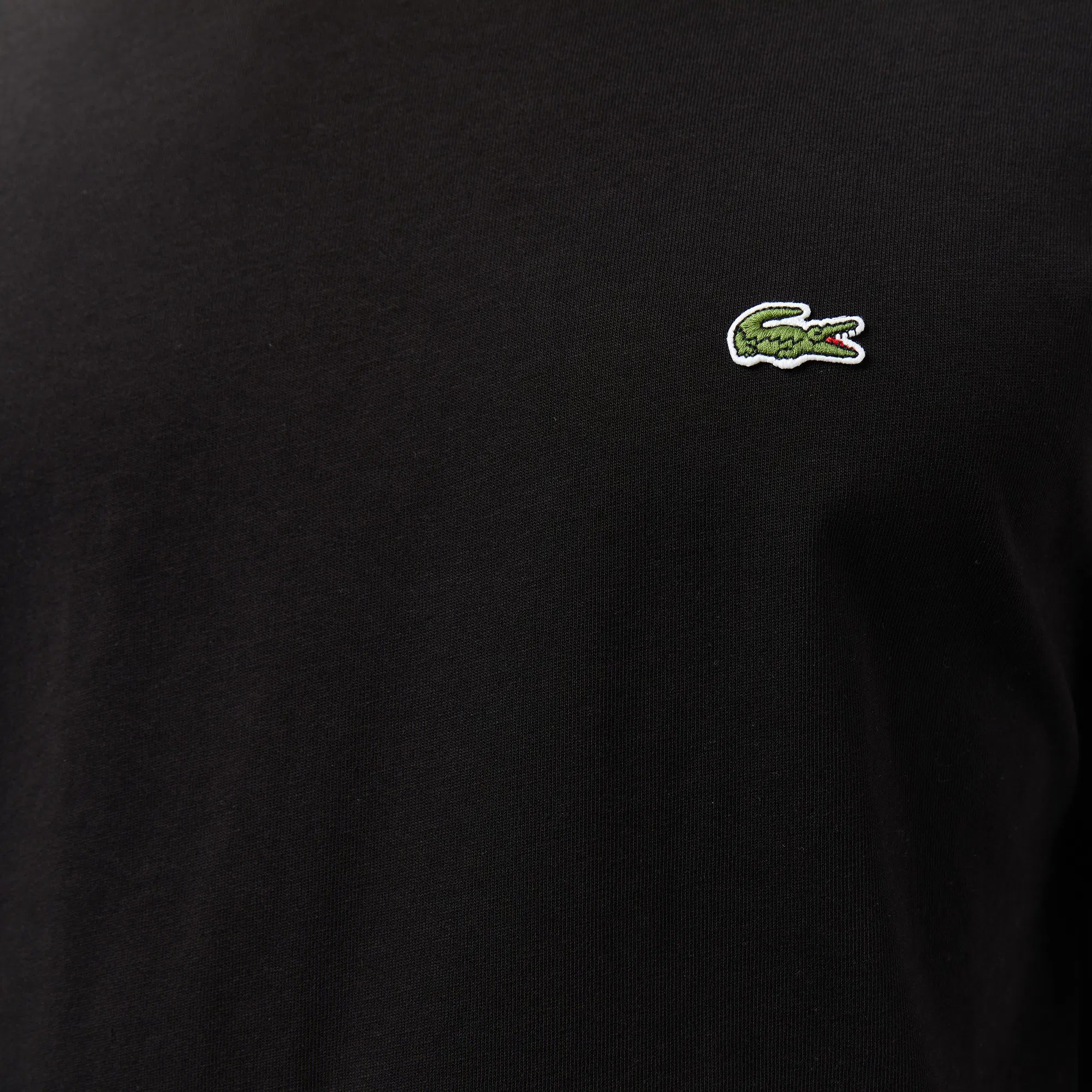 Relaxed Fit Bisiklet Yaka Baskılı Siyah T-Shirt