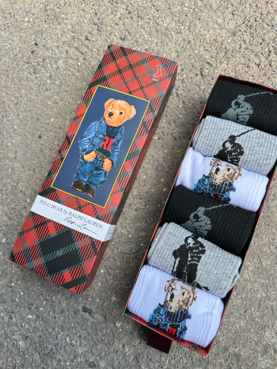 Polo Ralph Lauren Desenli 6'Lı Kutu Uzun Çorap