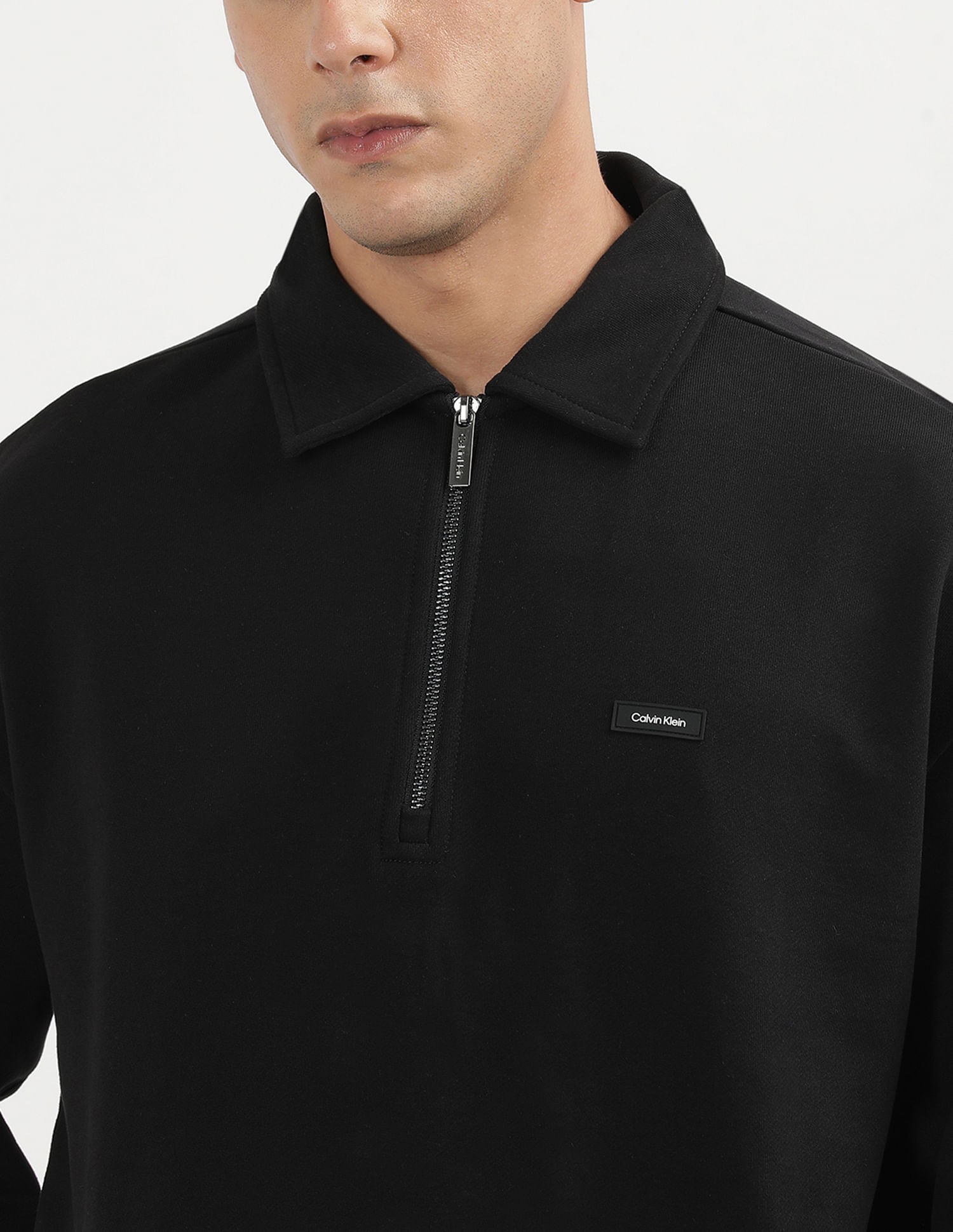 CK Fermuar Yakalı Wing Sweatshirt