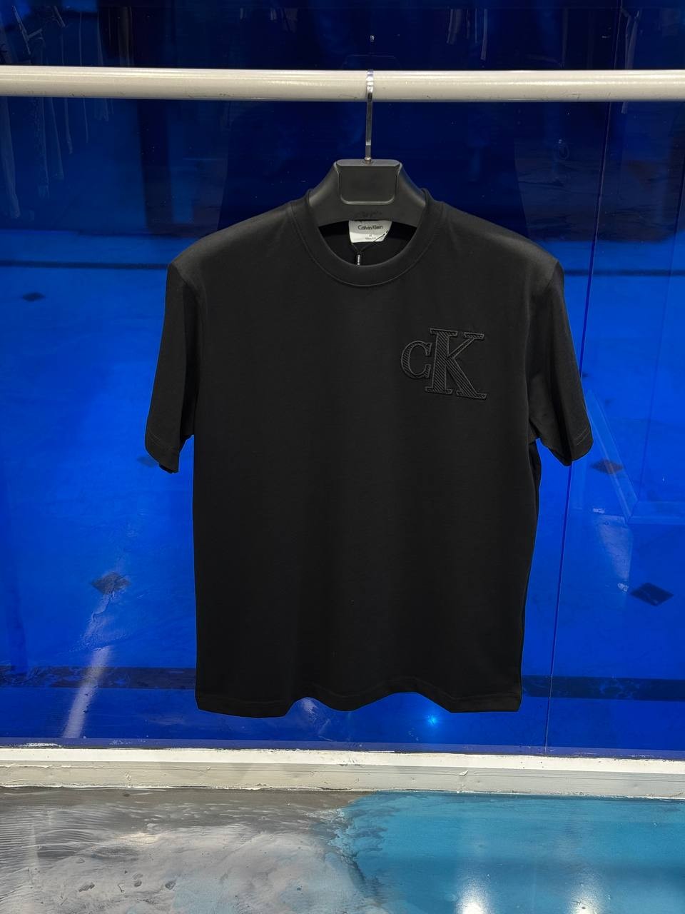 CK Jeans Applique Erkek Siyah T-Shirt