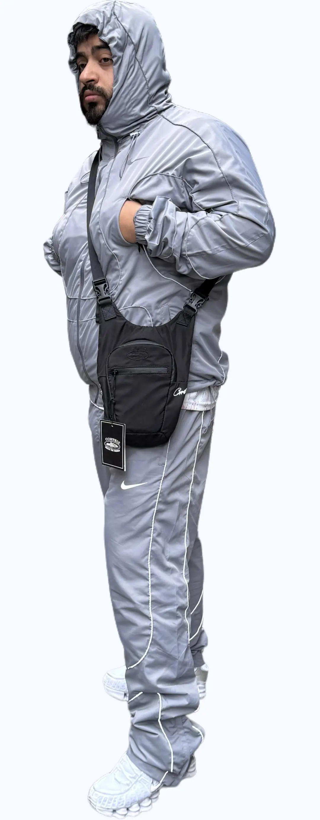 Corteiz Elitework Sling Siyah Çanta