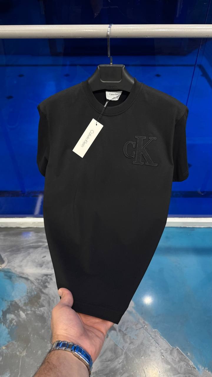CK Jeans Applique Erkek Siyah T-Shirt