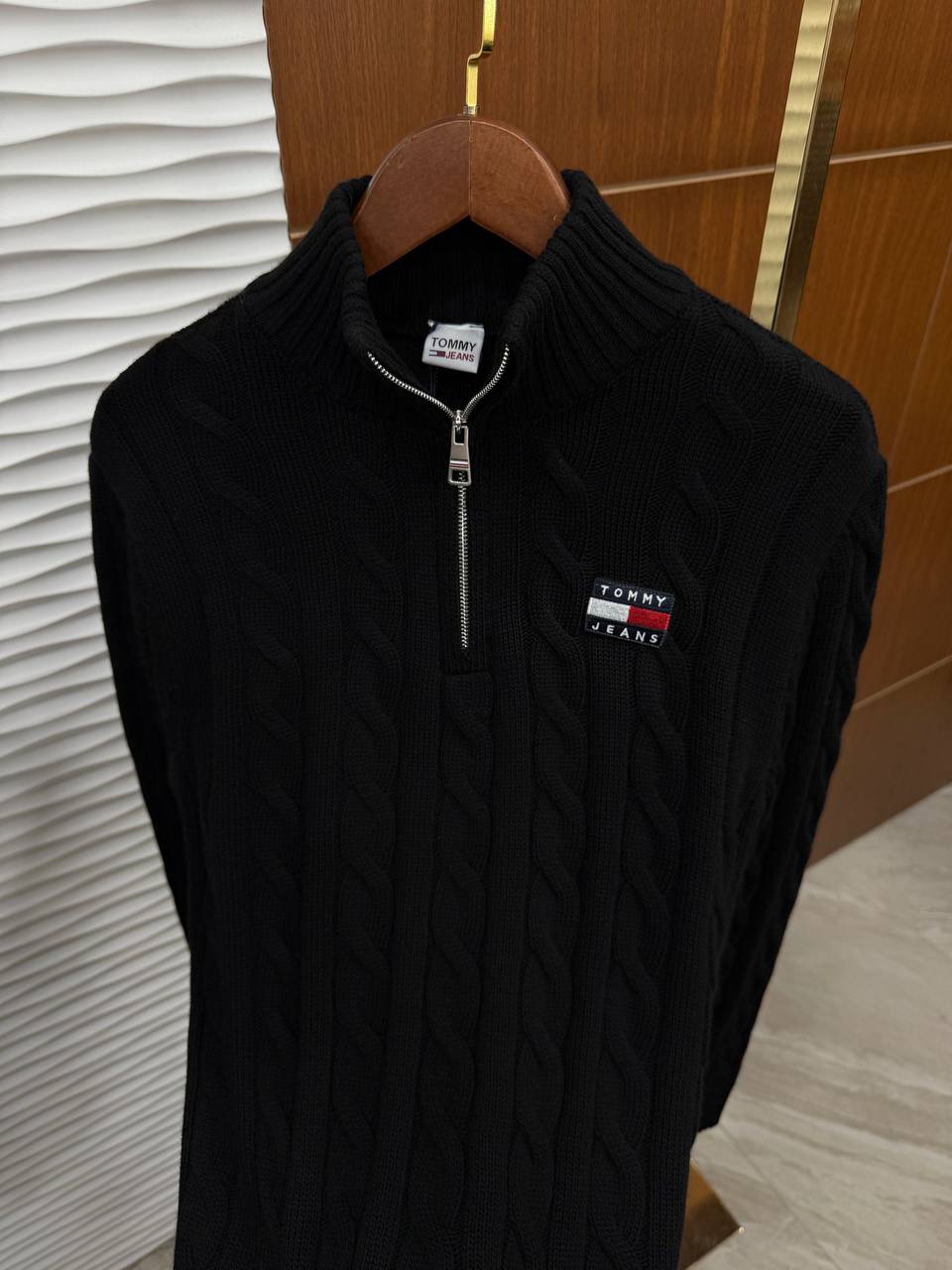 Classic Cable Half Zip Triko