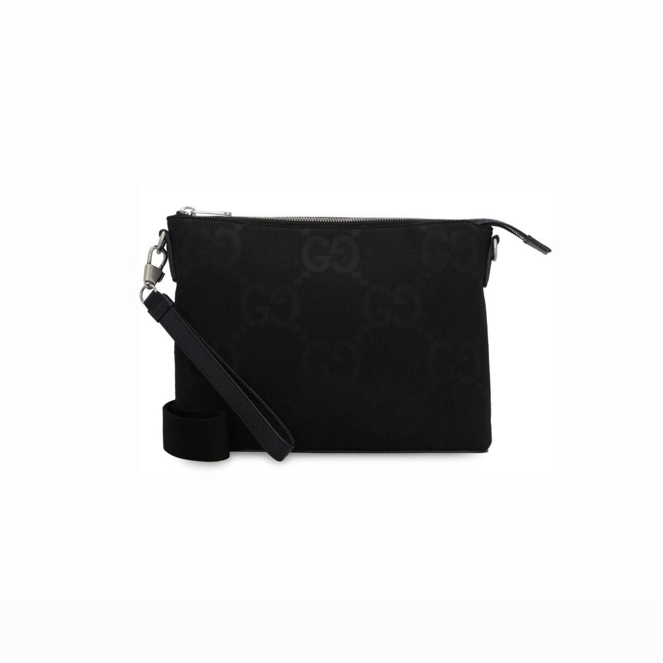 Mini GG Messenger Unisex Çanta - Siyah