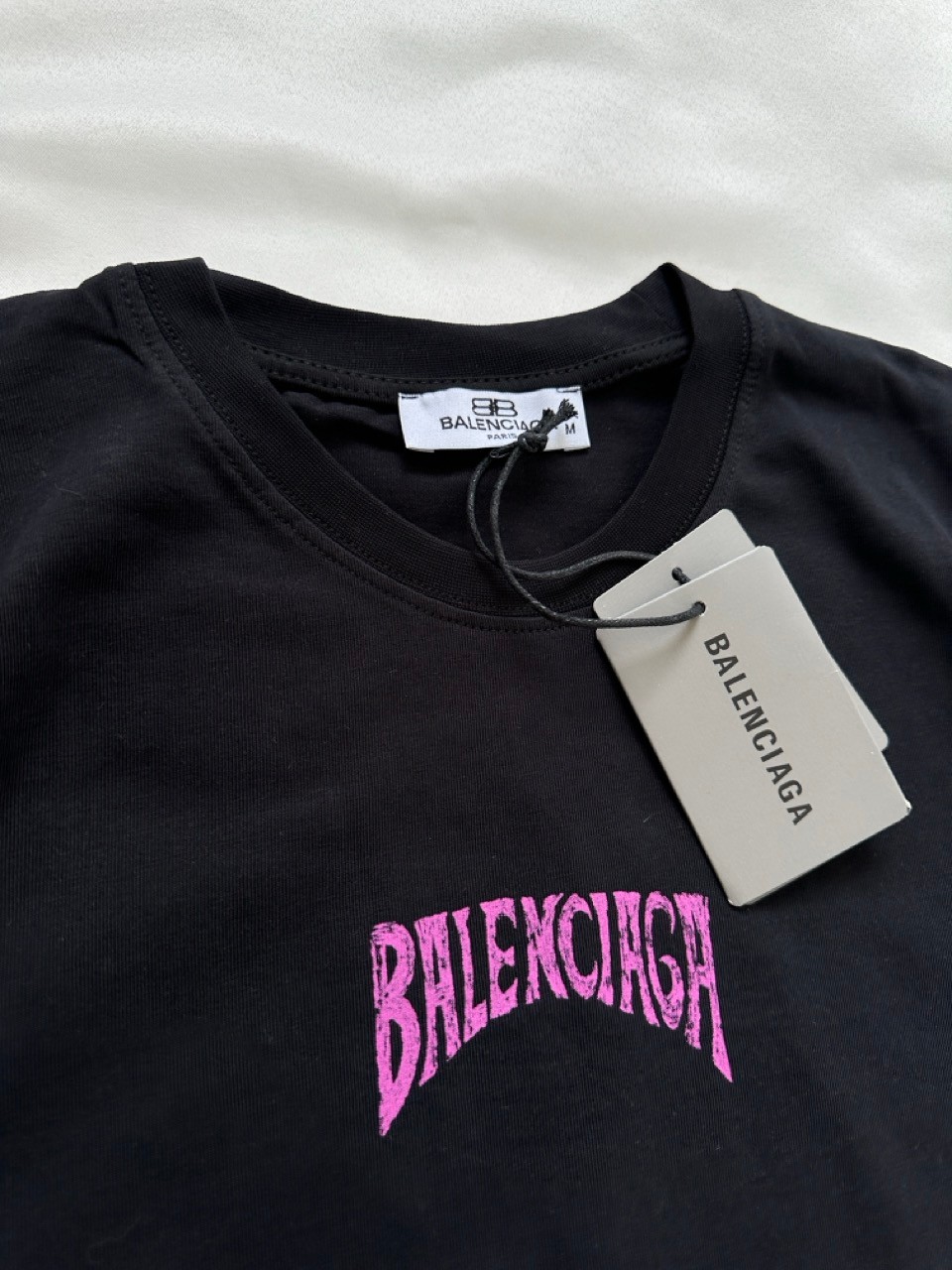 Pink Logo Cotton T-Shirt