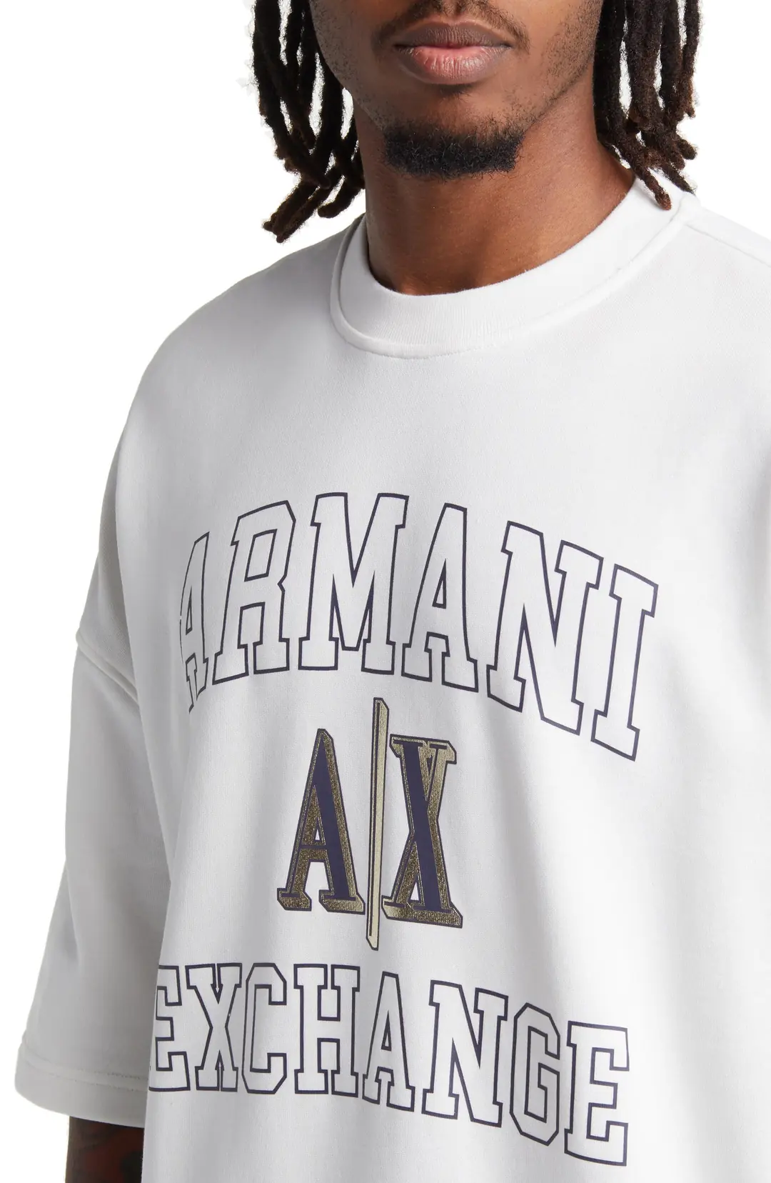 Armani Exchange Big AX Logo Cotton T-Shirt