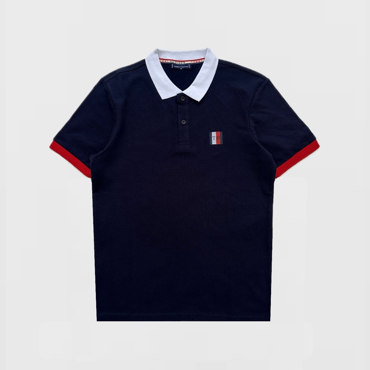 TH Big Flag Logo Polo Yaka T-Shirt
