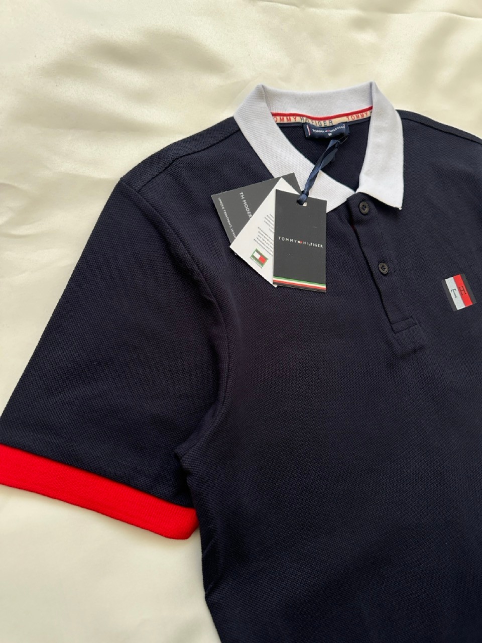 TH Big Flag Logo Polo Yaka T-Shirt