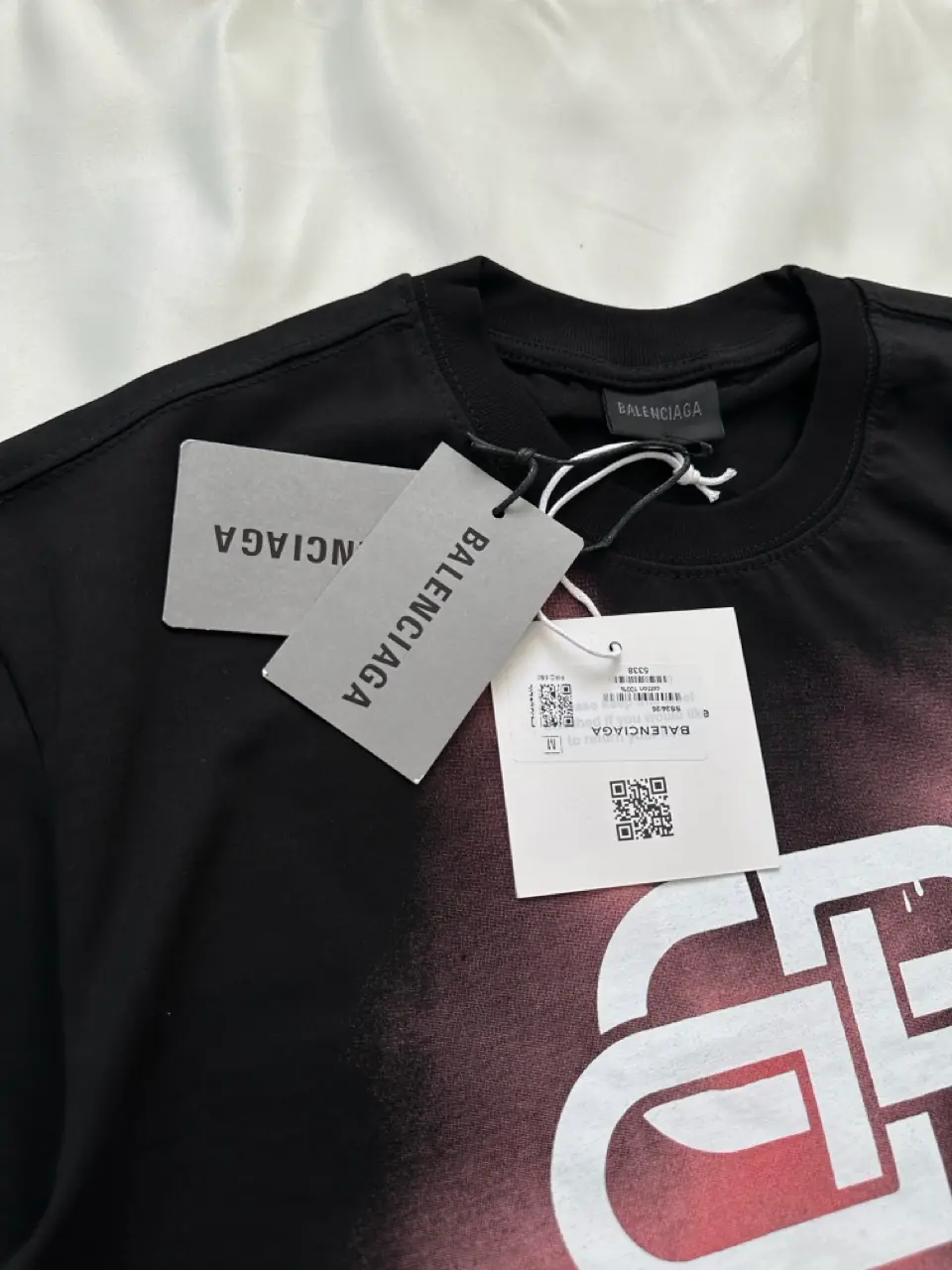 Balenciaga BB Pink Lost Logo T-Shirt