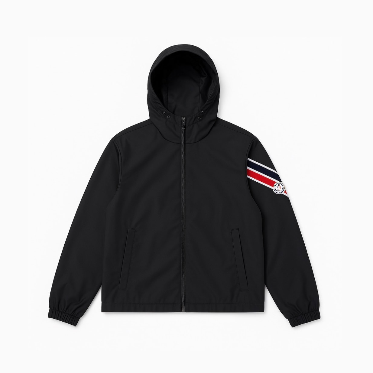 Kapüşonlu Kolda Logo Detaylı Ceket